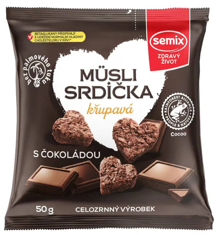 CK MUSLI SRDIECKA 50g -COKOLADA