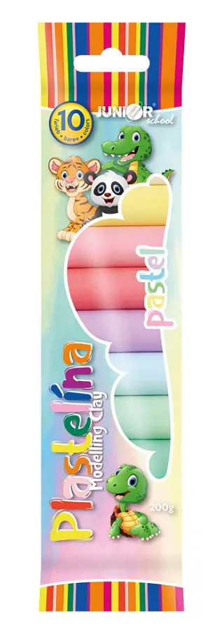 E-PLASTELINA JUNIOR 10ks 200G