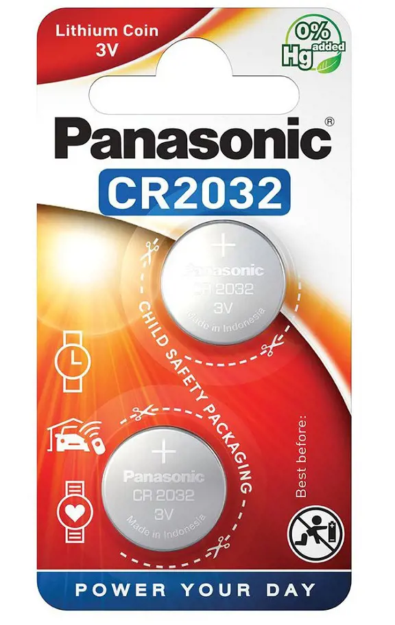BATERIE PANASONIC CR2032  2ks