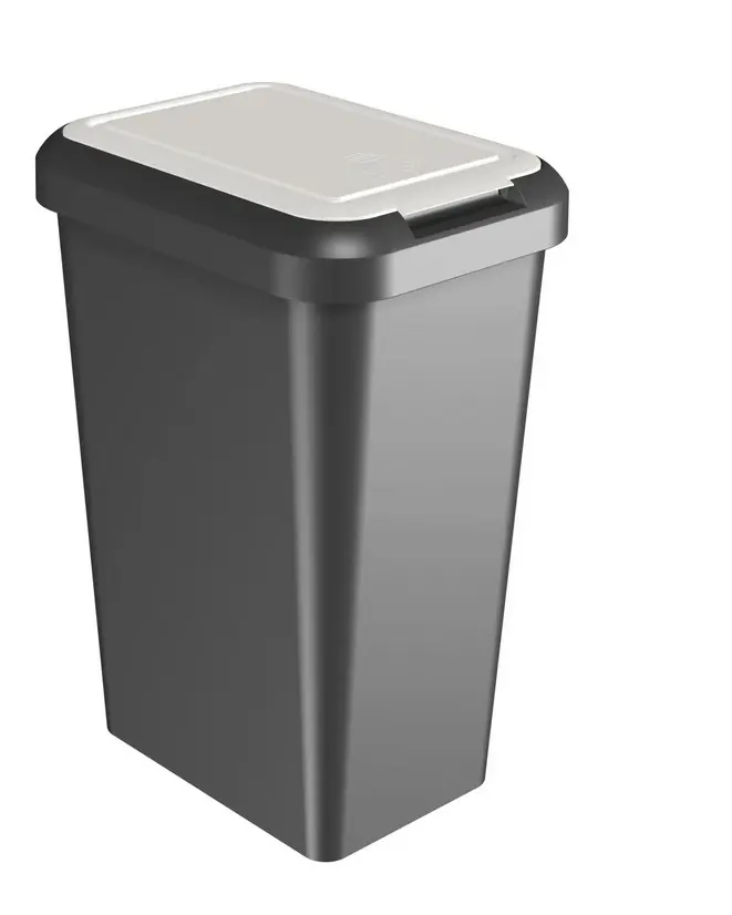 KOS ODPADKOVY TOUCH&LIFT 45l -BIELA/CIERNA