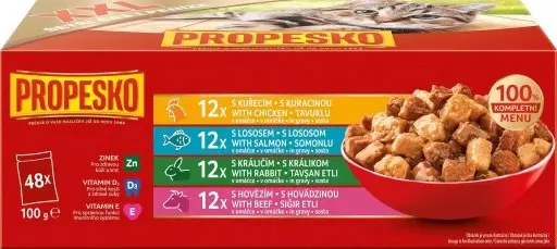 KRMIVO MACKY KAPSI. PROP. 48x100g -MIX