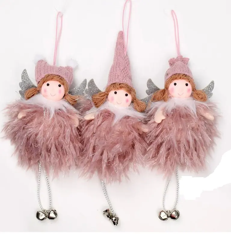 VO -ANJEL ZAVES. RUZOVY 21cm