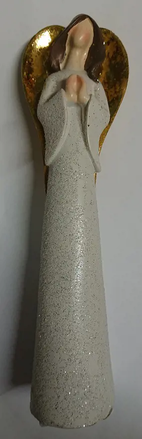 ANJEL MODLIACI ZLATE KRIDLA 20cm