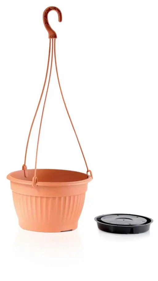 ,KVETINAC VISIACI+HAK TERRA 26cm -TE