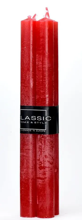 SVIECKA KONICKA RUSTIC 4ks -CERVENA
