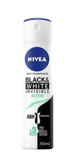 DEO NIVEA 150ml -W.INVISIBLE B&W ACTIVE