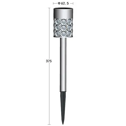 SOLARNA LAMPA ZAHR.-SABIK 375mm SILV