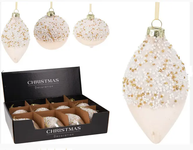 VO -GULA ORNAMENT SKLO -BIELA
