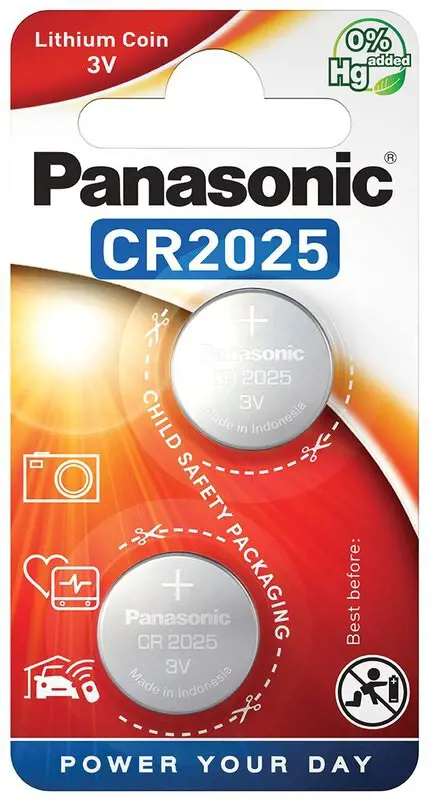 BATERIE PANASONIC CR2025  2ks
