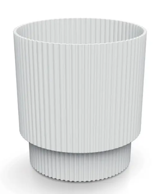 ,KVETINAC MILLY 14,6cm -BIELA