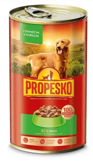 KRMIVO PSY KONZ. -PROP. 1240g -KUR/JAH
