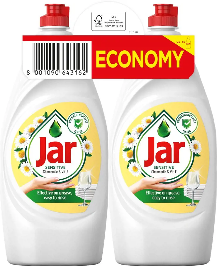 xJAR 900ml x 2ks -SENSITIVE KAMILKA
