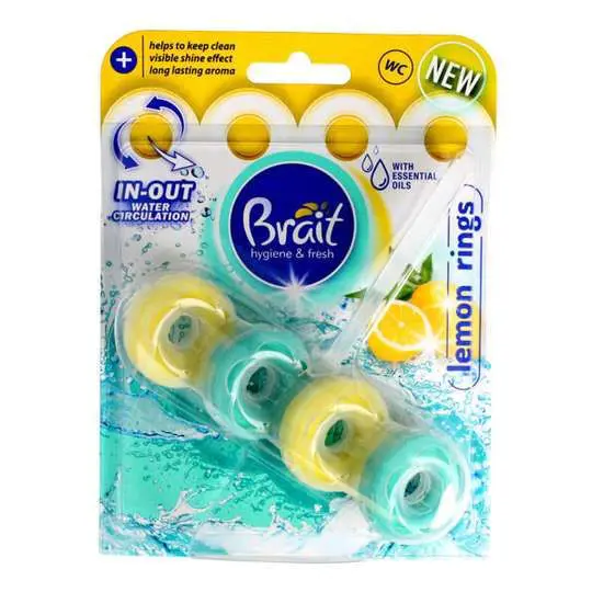BRAIT WC RINGS 2-FAZ. 40g -LEMON