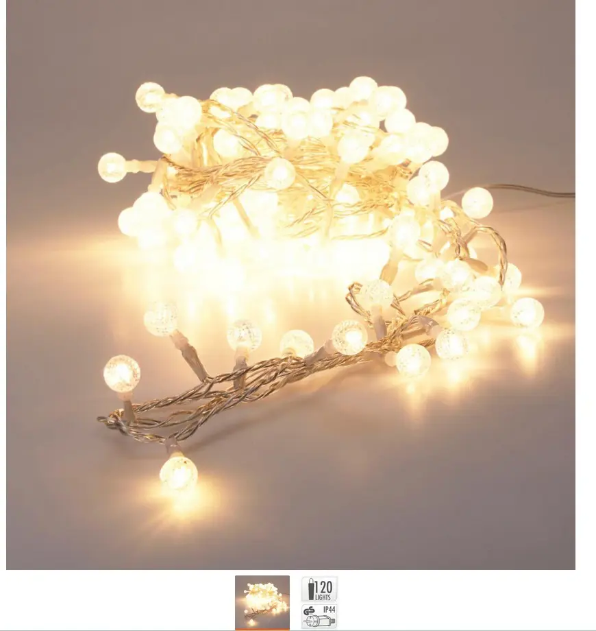 VO -LED OSVETLENIE 120ks -BIELE GULICKY TEP.BIE