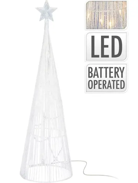 VO -PYRAMIDA 10-LED S HVIEZDOU 40cm