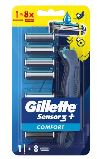 GILLETTE SENSOR3 STR.+8NH
