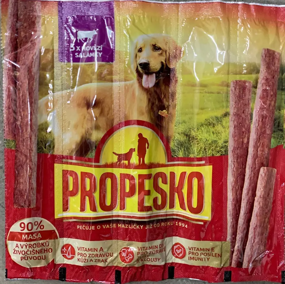 KRMIVO PSY PROPESKO 5x10g-TYCINKA