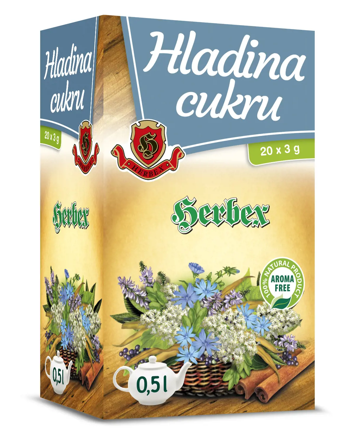 CAJ HERBEX 60g -HLADINA CUKRU