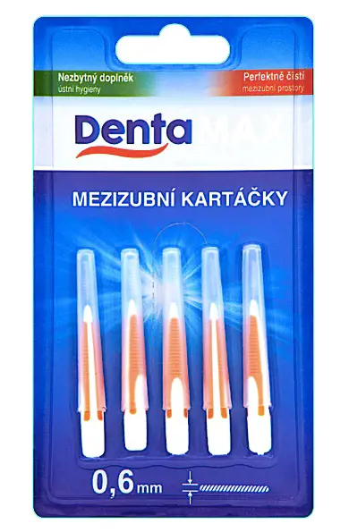 MEDZIZUBNA KEFKA DENTAMAX 5ks 0,6mm