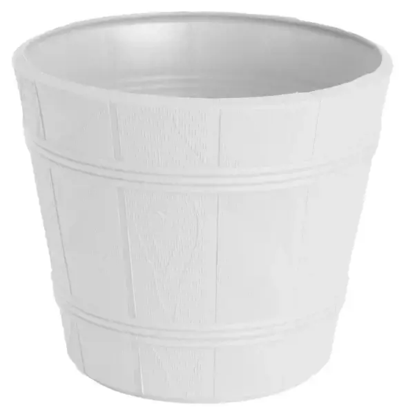 ,KVETINAC DREVO IMITACIA 30cm -BIELA