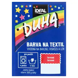 DUHA FARBA NA TEXTIL 15g -CERVENA