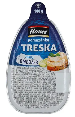 xCK PAST. 100g -POMAZANKA TRESKA HAME