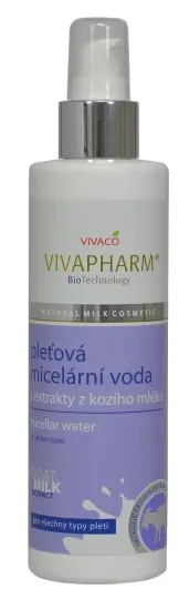 VIVAPHARM MICEL.VODA 200ml -KOZACIA