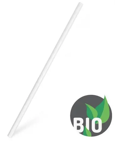 SLAMKY PAP.100ks 20cm -BIELE 8mm