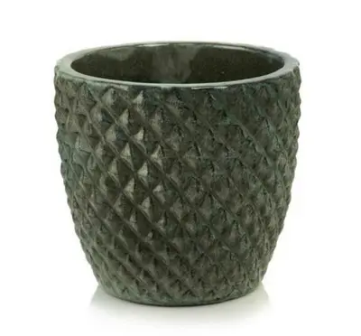,KVETINAC GLAZED 24cm -MRIEZKA ZELENA 28.057.24