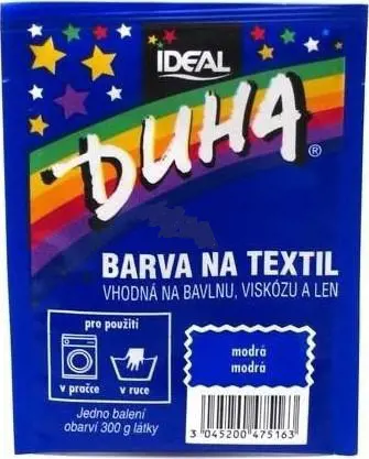 DUHA FARBA NA TEXTIL 15g -MODRA