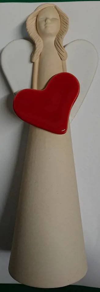 ANJEL DIEVCA CER.SRDCE VELKY 25cm