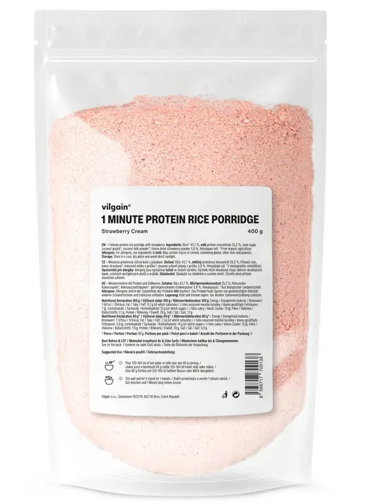 VILGAIN KASA RYZOVA 400g -PROTEIN JAHODA
