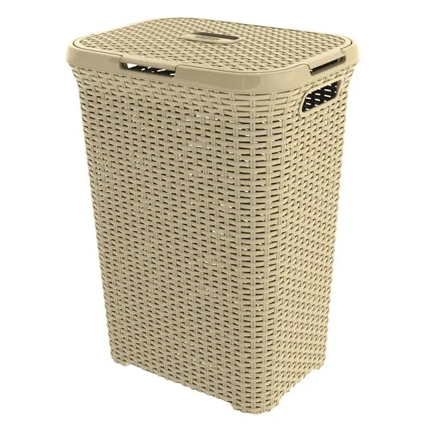 KOS NA PRADLO RATTAN 60l -KREMOVY