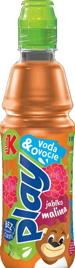 VODA KUBIK PLAY 0,4l -MALINA/JABLKO Z