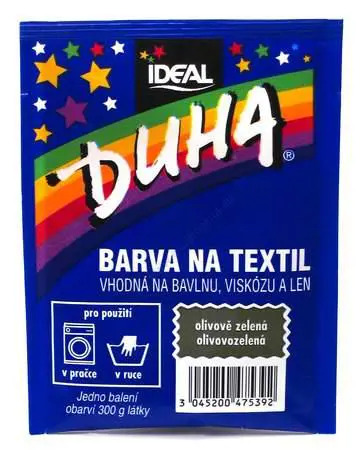 DUHA FARBA NA TEXTIL 15g -OLIVOVOZEL