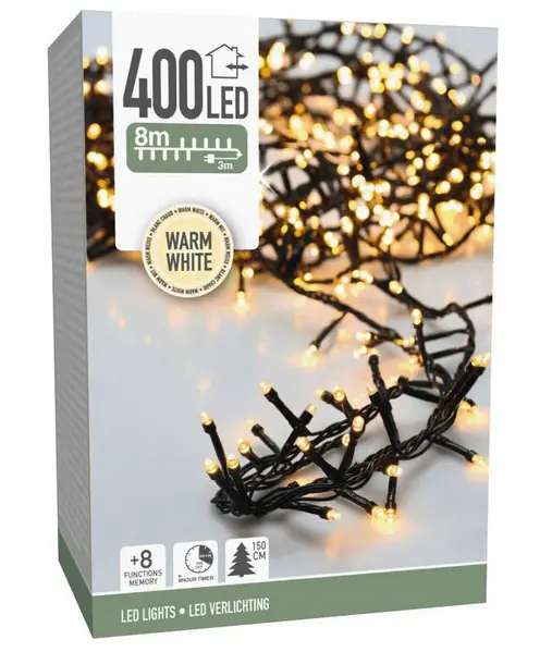 VO -LED OSVETLENIE 400ks -TEPLA BIELA+CASOVAC MIKRO