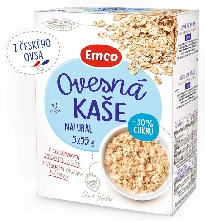 CK KASA OVSENA EMCO 5x55g -NATURAL 30% CUKRU