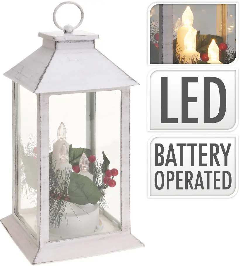 VO -LAMPAS 3LED 29cm BIELY/CIERNY
