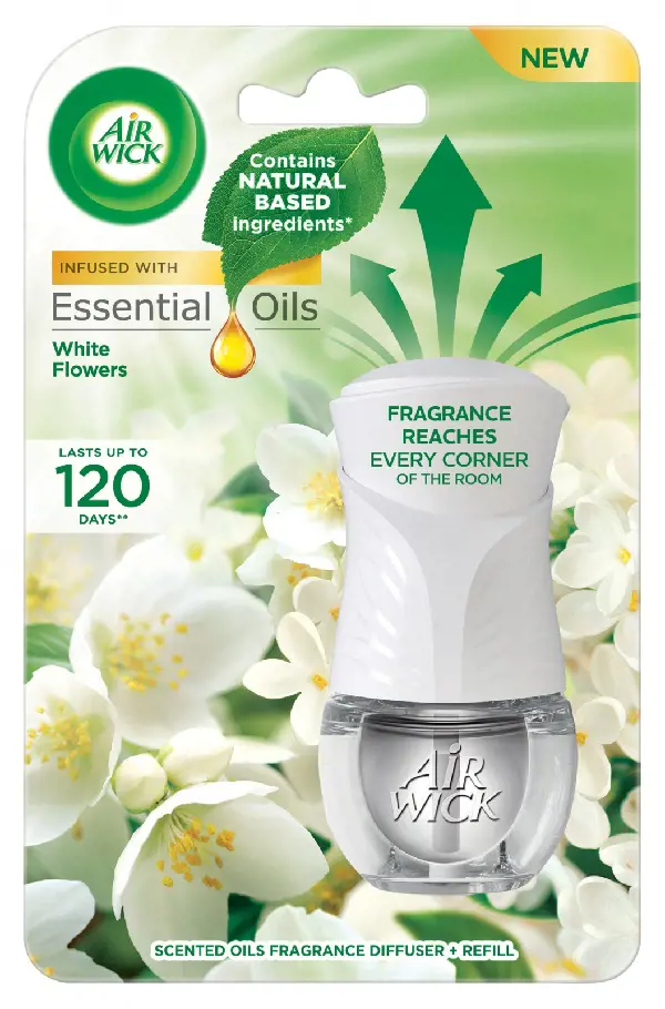 AIR WICK STR.+NAPLN 19ml -BIELE KVET