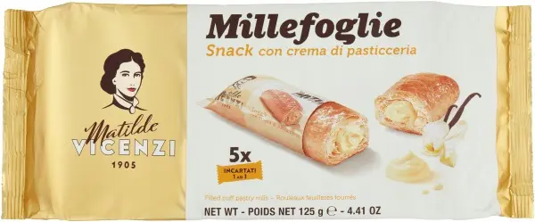 xCK PECIVO MILLEFOGLIE 125g -VANILKOVY KREM x