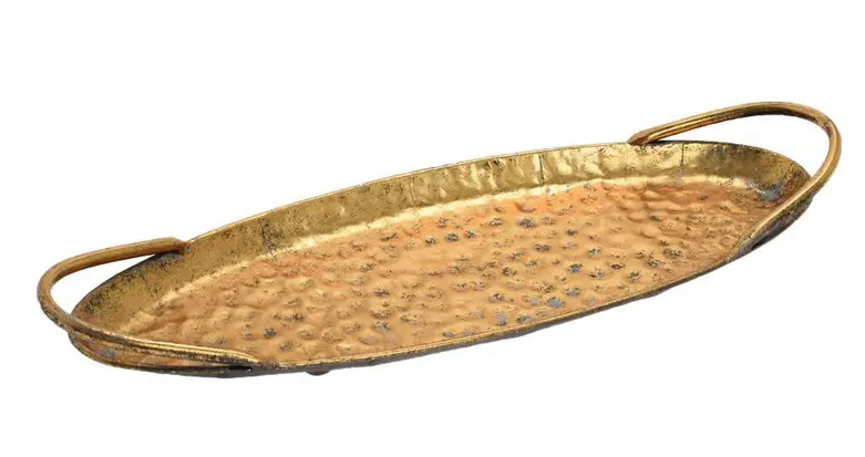 TACKA OVAL ZLATA KOV 62cm