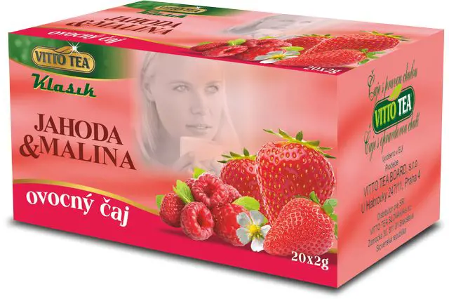 CAJ VITTO KL.OV. 40g -JAHODA+MALINA