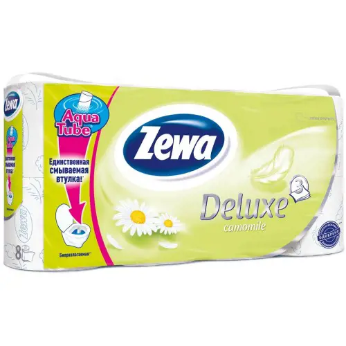 TP ZEWA DELUXE 3vrst. 8ks -CAMOMILE