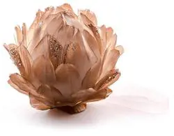 VO -DEKORACIA KVET 10cm -ZLATA PAPER