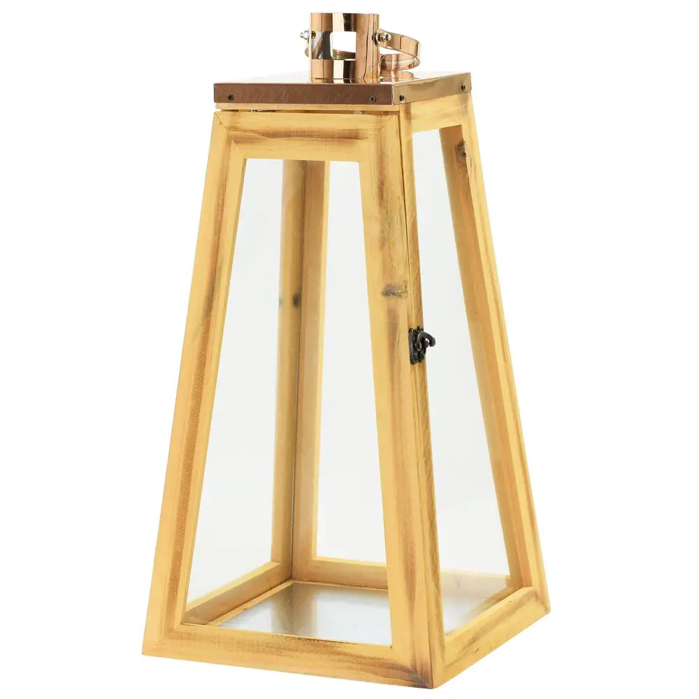 DEKOR.LUCERNA DREVO/KOV BRONZ L