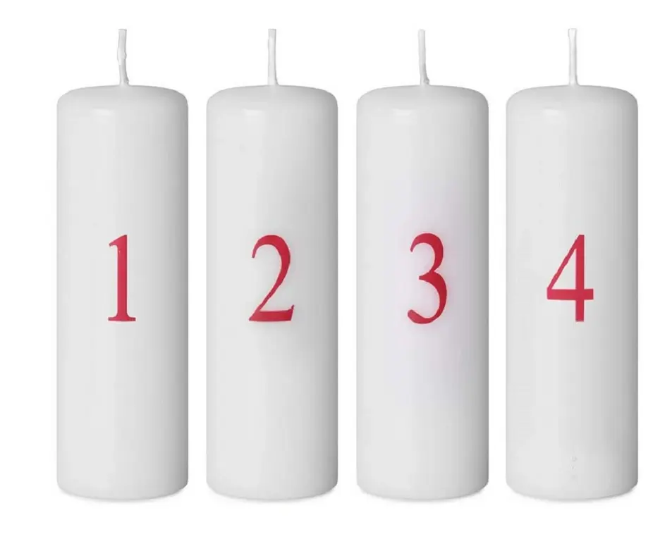SVIECKA ADVENT 4ks 40x120 -CISLA+CERV.POTISK