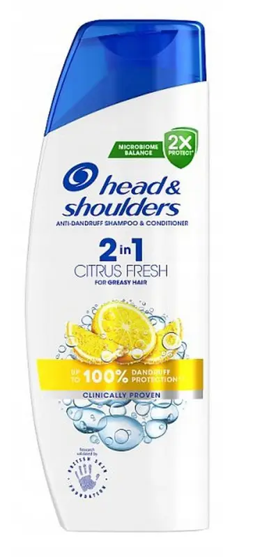 SAMPON H&S 330ml -2v1 CITRUS FRESH