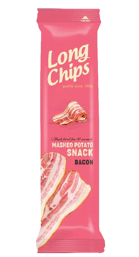 CHIPS LONG 75g -BACON