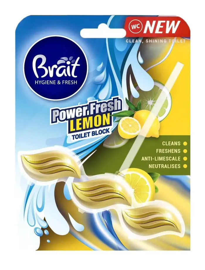 BRAIT WC BLOK 39g -FRESH LEMON