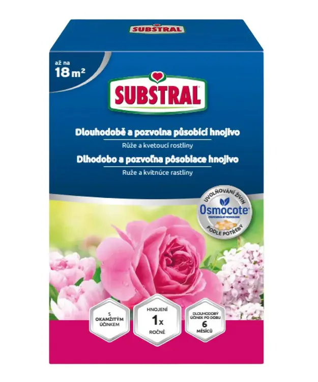 HNOJ OSMOCOTE PRE RUZE A KVIT.RAST. 750g